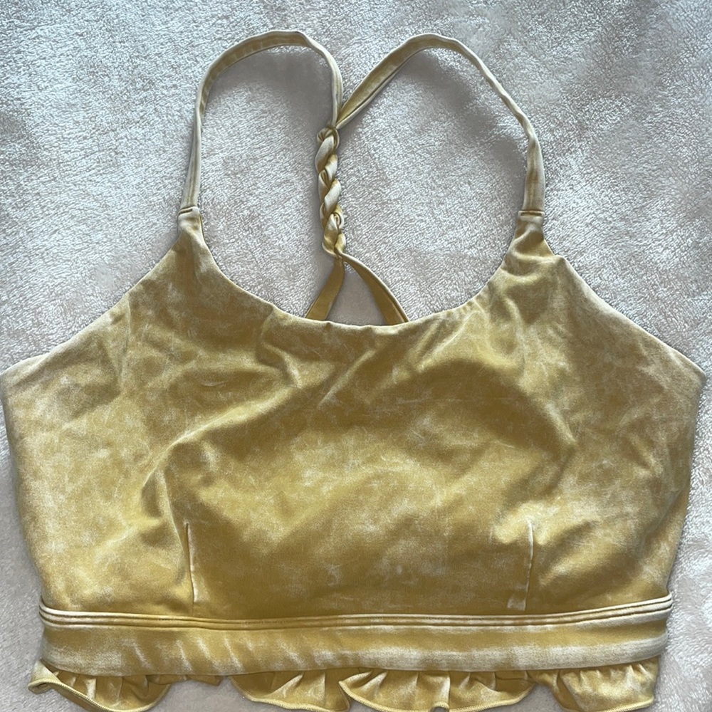 JOY LAB yellow sport bra